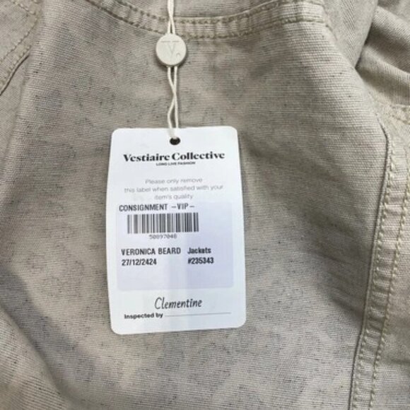 NEW VERONICA BEARD Women's Jacket Animal Print Denim Size S Brown - Picture 5 of 7